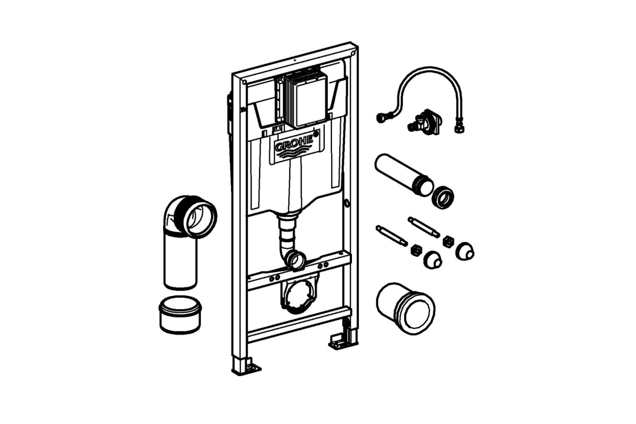 Система инсталляции для унитаза GROHE Rapid SL (38528001)