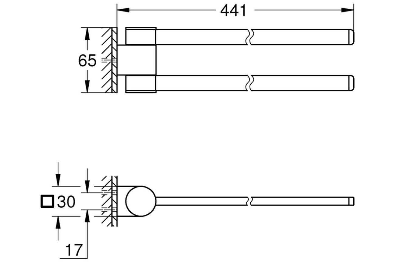 Набор аксессуаров GROHE Selection, фантомный черный (NA0005)