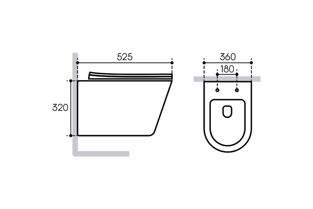 Комплект инсталляции GROHE Rapid SL NW0145/S с унитазом Aqueduto CONE CON0130 и сиденьем с микролифтом (NW0206)