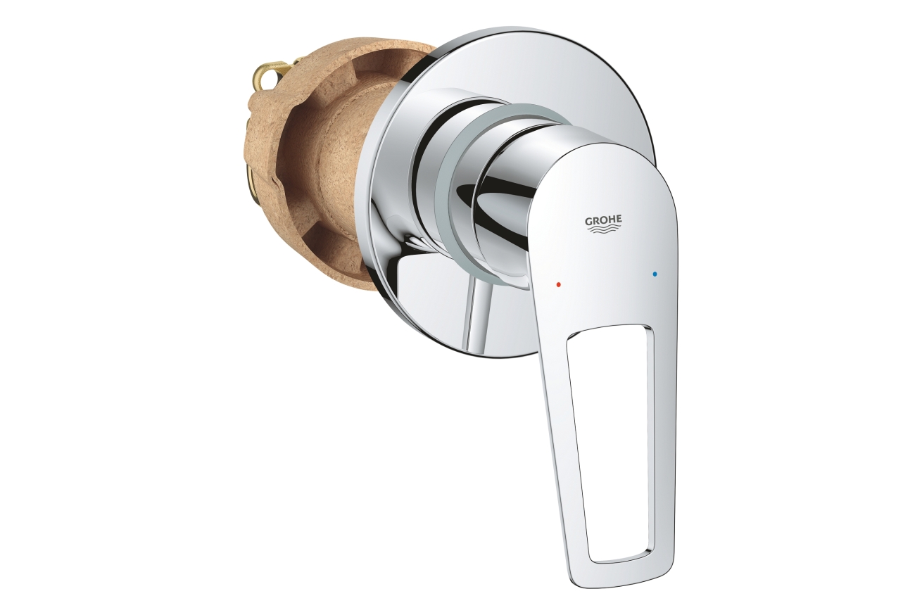 Смеситель для душа GROHE BauLoop в комплекте с монтажной частью, хром (29042001)