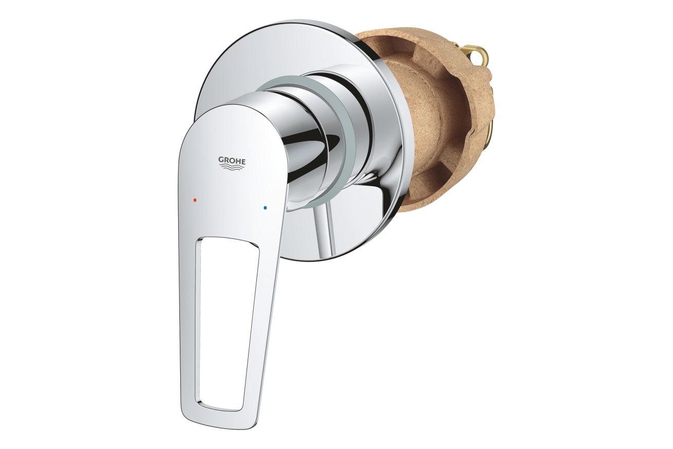Смеситель для душа GROHE BauLoop в комплекте с монтажной частью, хром (29042001)
