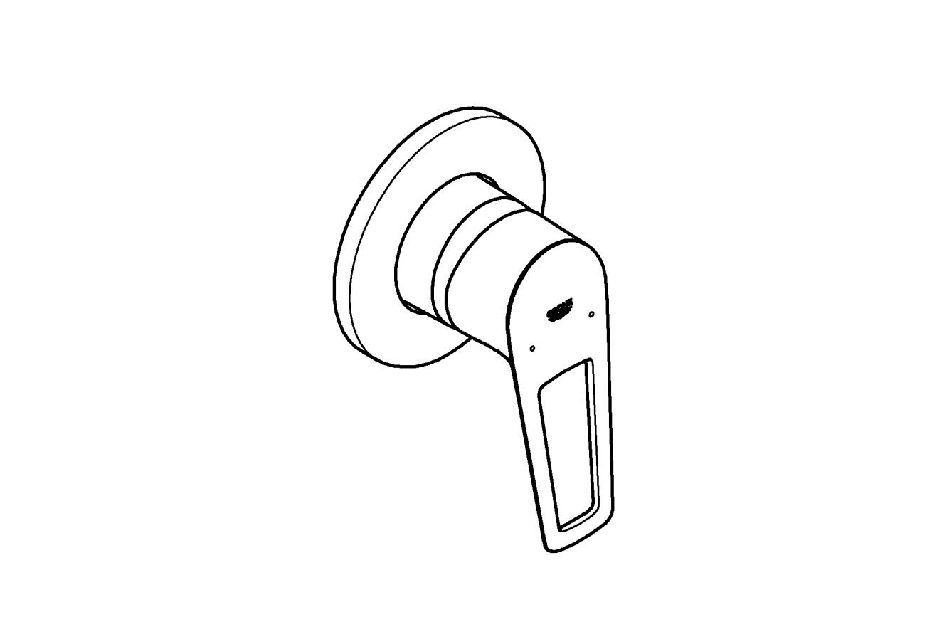 Смеситель для душа GROHE BauLoop в комплекте с монтажной частью, хром (29042001)