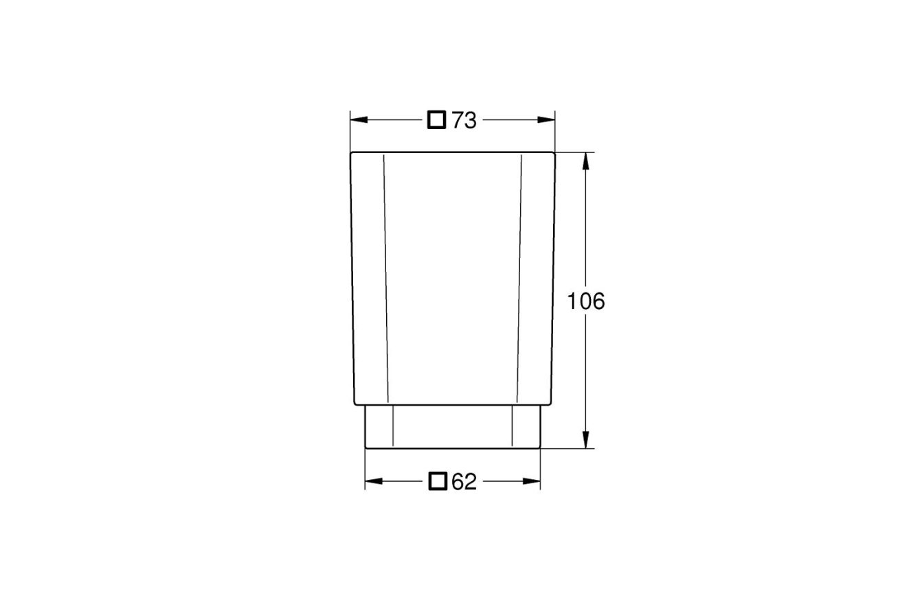 Стакан для зубных щеток GROHE Selection Cube (40783000)