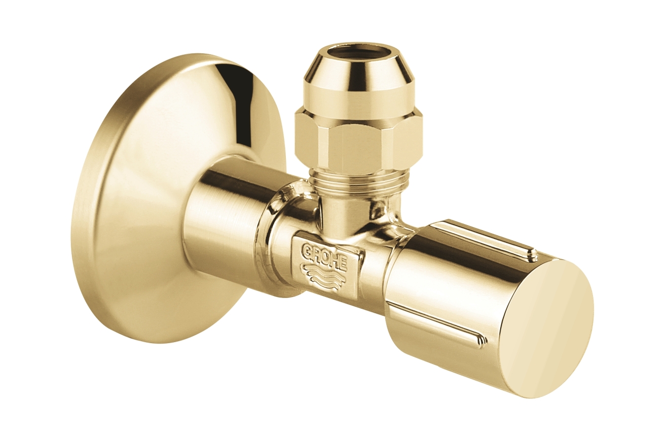 Вентиль угловой GROHE 1/2 дюйма-3/8 дюйма, 1 шт, холодный рассвет, глянец (22037GL0)