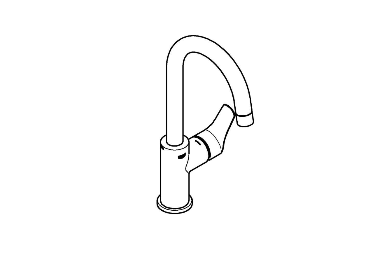 Смеситель для раковины GROHE Eurosmart, L-size, хром (23970003)