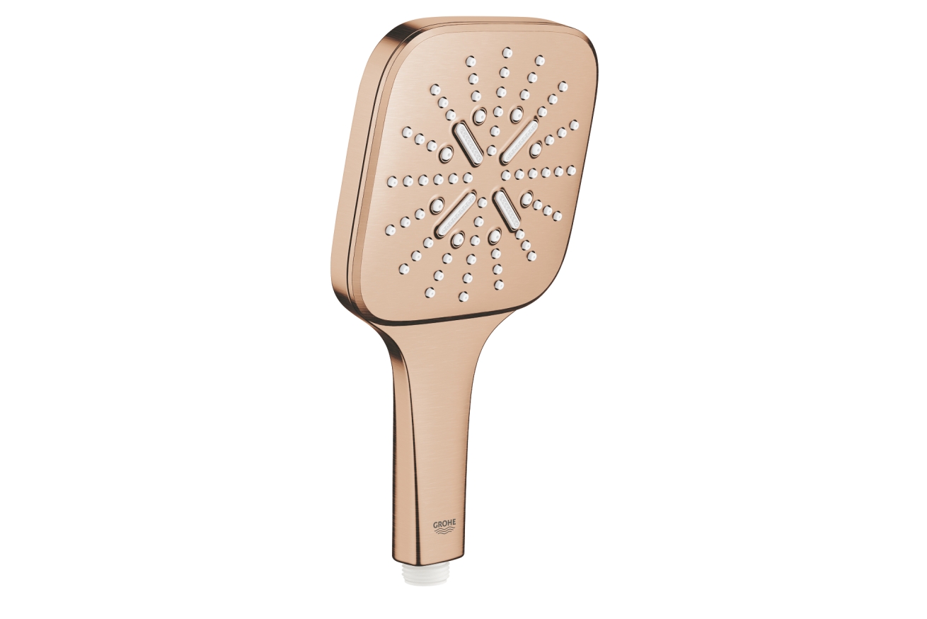 Ручной душ GROHE Rainshower SmartActive 130 Cube, 3 режима, теплый закат матовый (26582DL0)