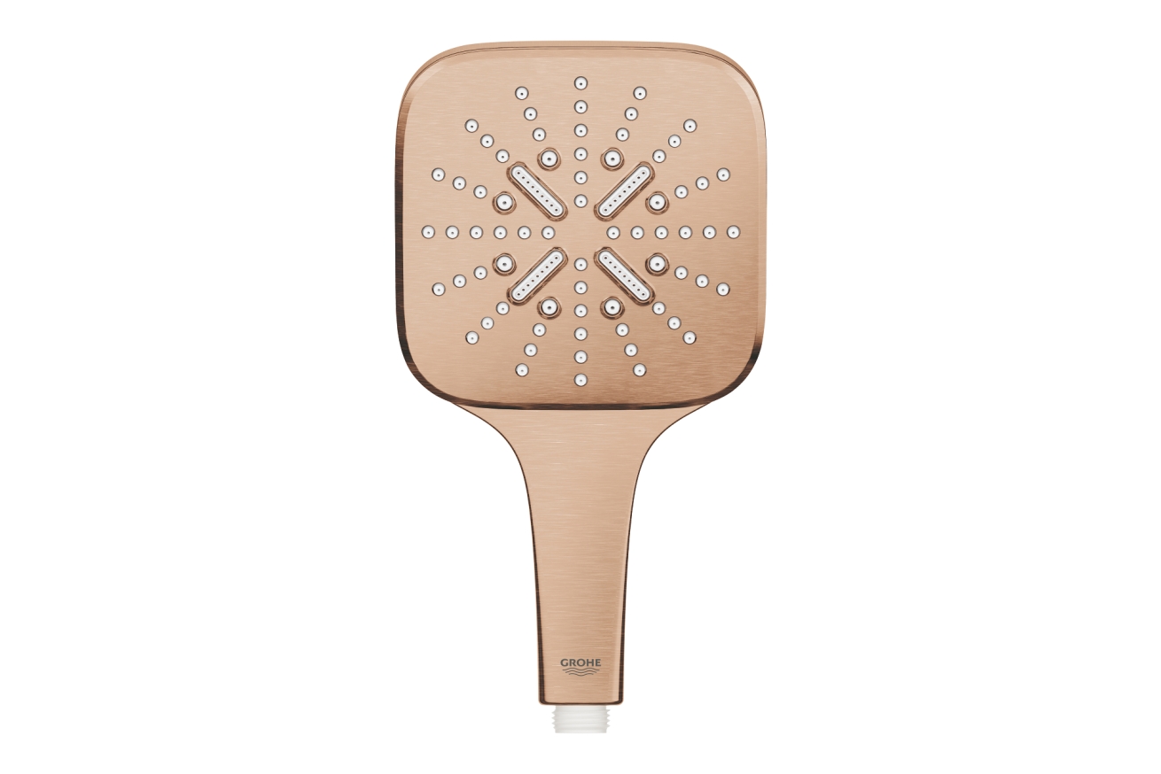 Ручной душ GROHE Rainshower SmartActive 130 Cube, 3 режима, теплый закат матовый (26582DL0)