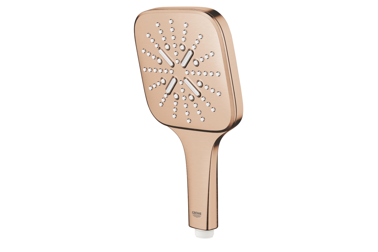 Ручной душ GROHE Rainshower SmartActive 130 Cube, 3 режима, теплый закат матовый (26582DL0)