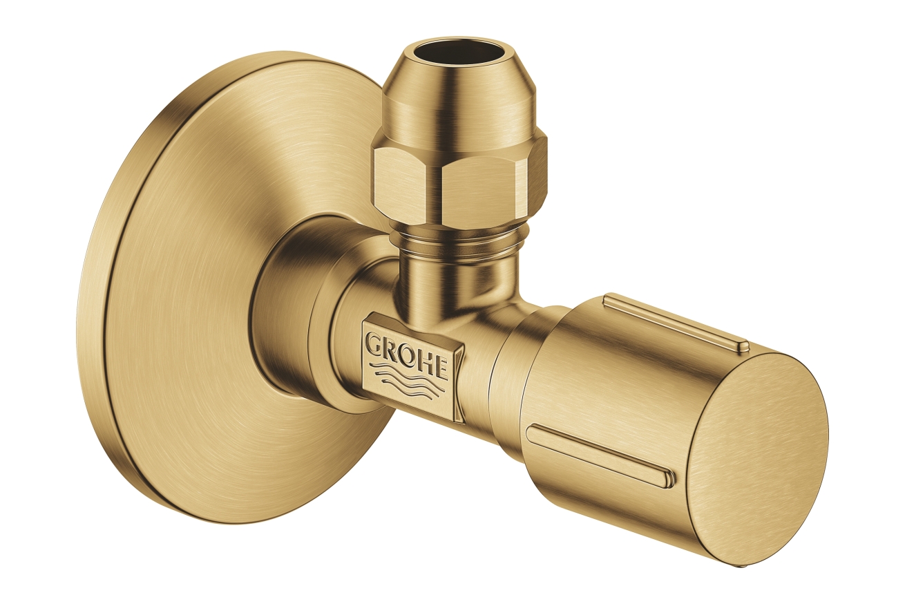 Вентиль угловой GROHE 1/2 дюйма-3/8 дюйма, 1 шт, холодный рассвет матовый (22039GN0)