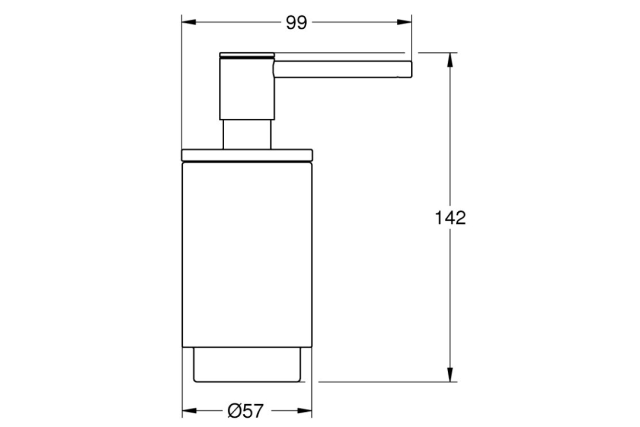 Дозатор жидкого мыла GROHE Selection, фантомный чёрный (41218KF0)