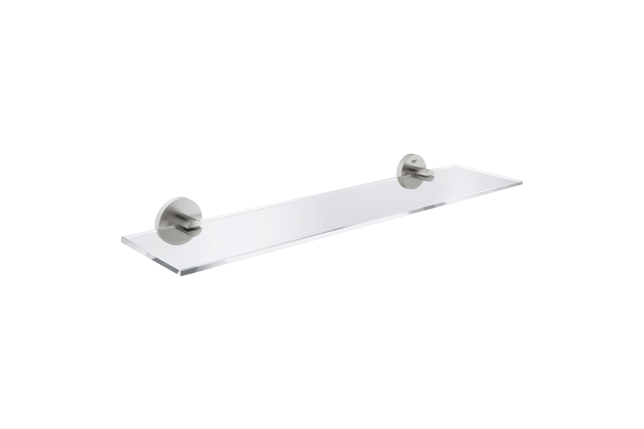 Стеклянная полочка GROHE Essentials 530 мм, суперсталь (40799DC1)