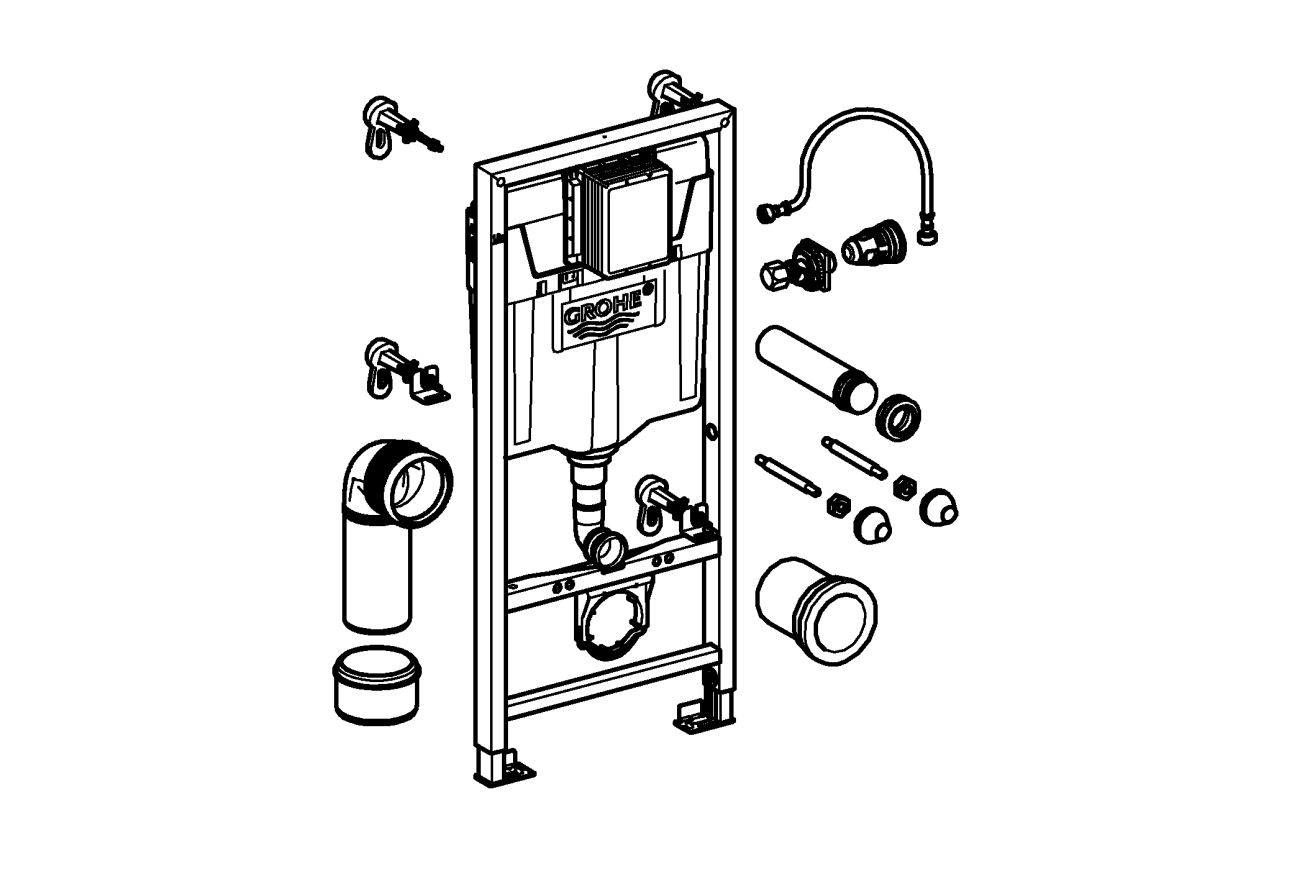 Система инсталляции для унитаза GROHE Rapid SL (38719001)