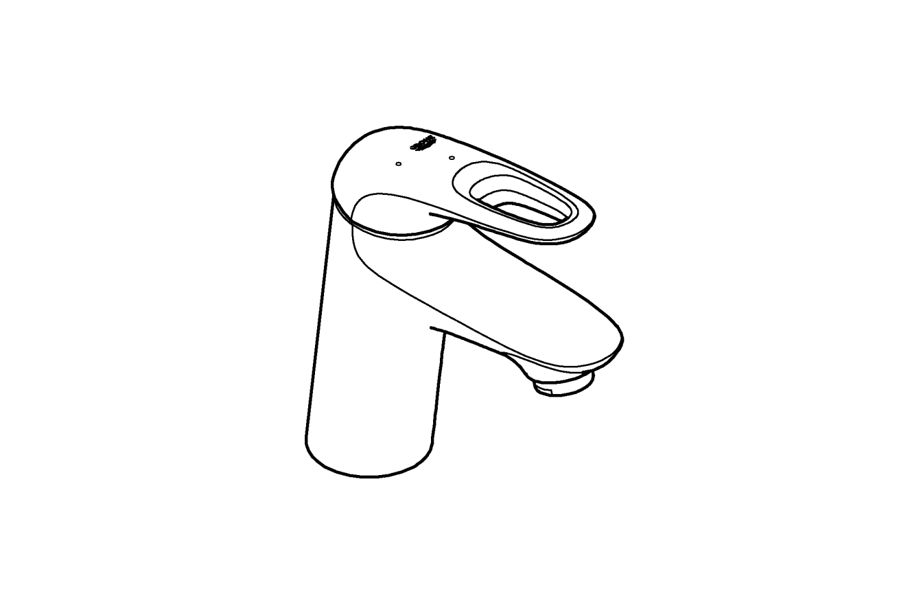 Смеситель для раковины GROHE Eurostyle, S-size, хром (23930003)