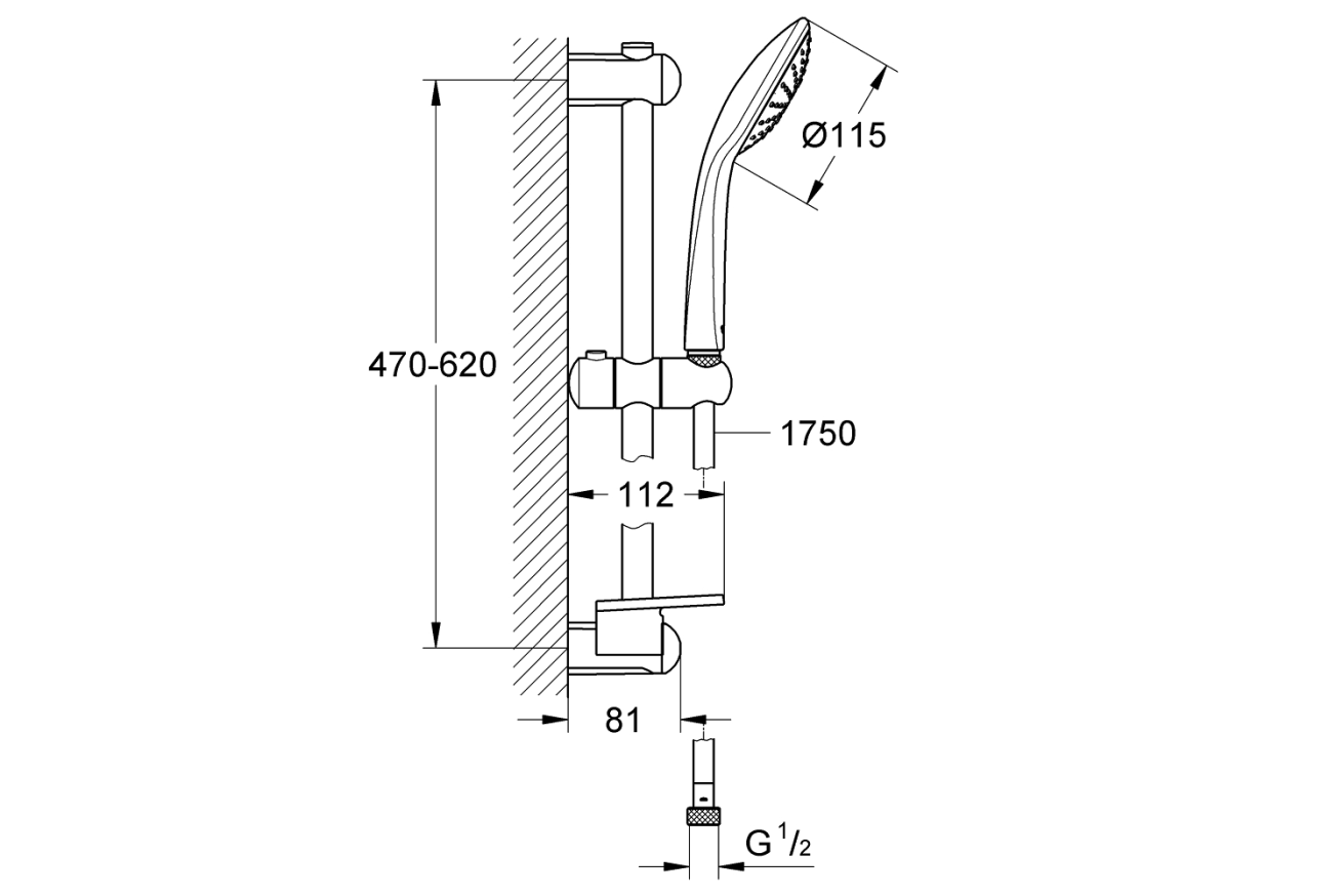 Готовый комплект для ванной комнаты GROHE Eurostyle, хром (NB0006)