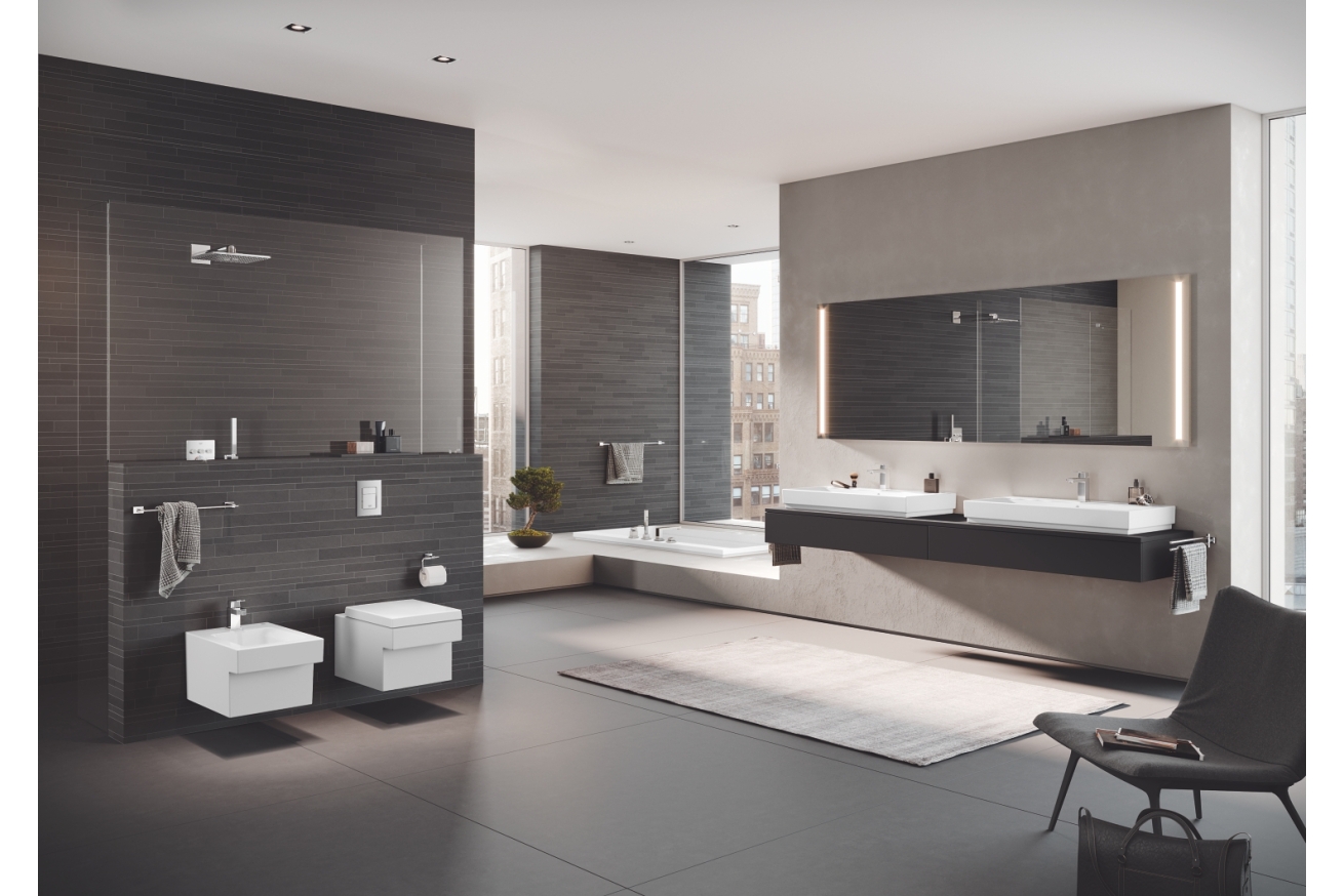Держатель для полотенца GROHE Essentials Cube двойной, поворотный, хром (40624001)