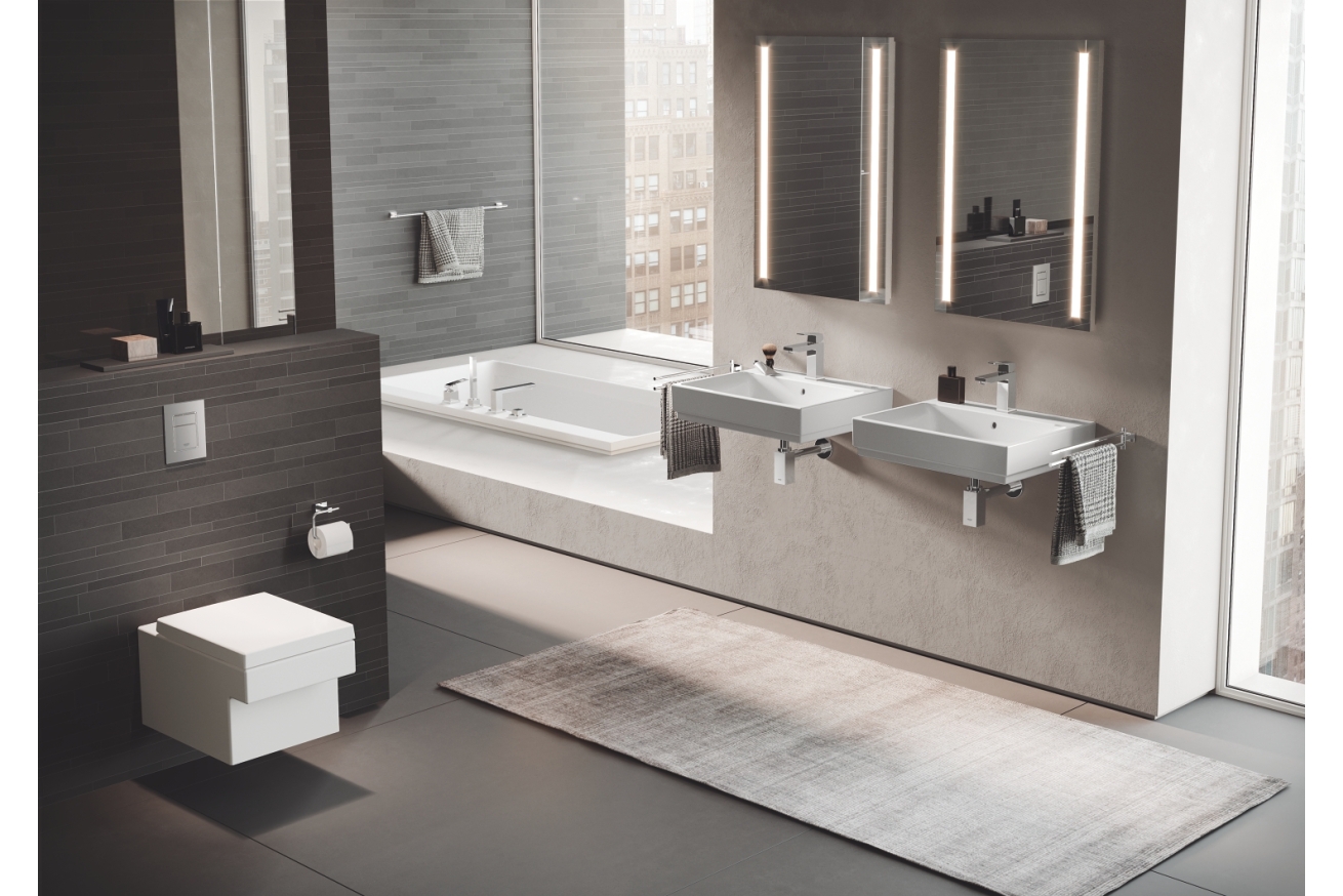 Держатель для полотенца GROHE Essentials Cube двойной, поворотный, хром (40624001)