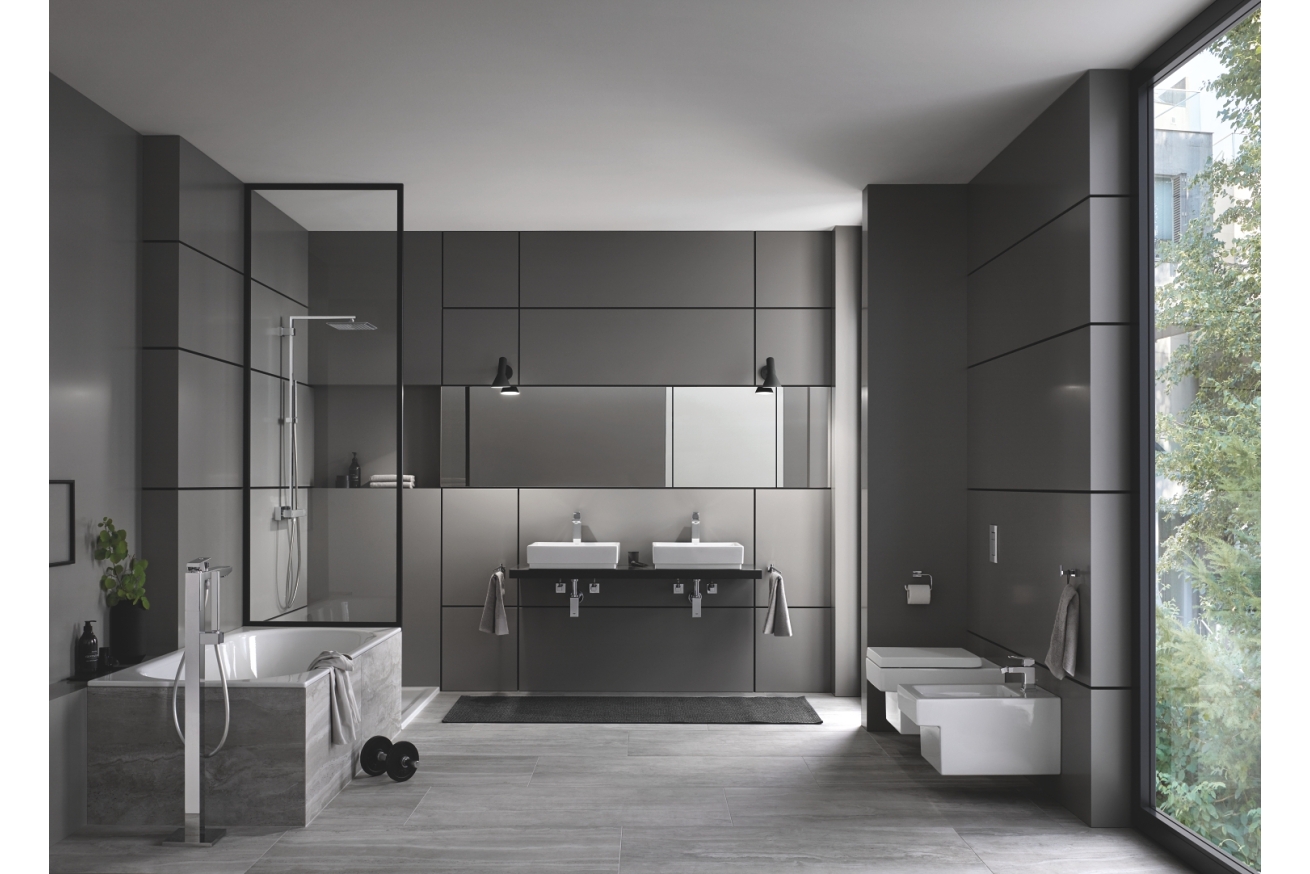 Держатель для полотенца GROHE Essentials Cube двойной, поворотный, хром (40624001)