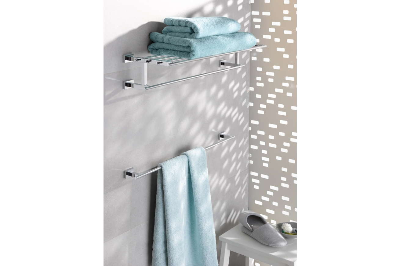 Полочка для полотенец GROHE Essentials Cube 600 мм, хром (40512001)