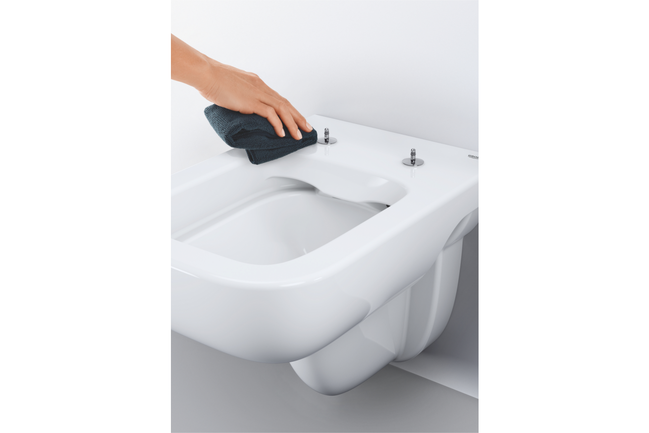 Унитаз подвесной безободковый GROHE Bau Edge, альпин-белый (39809000)