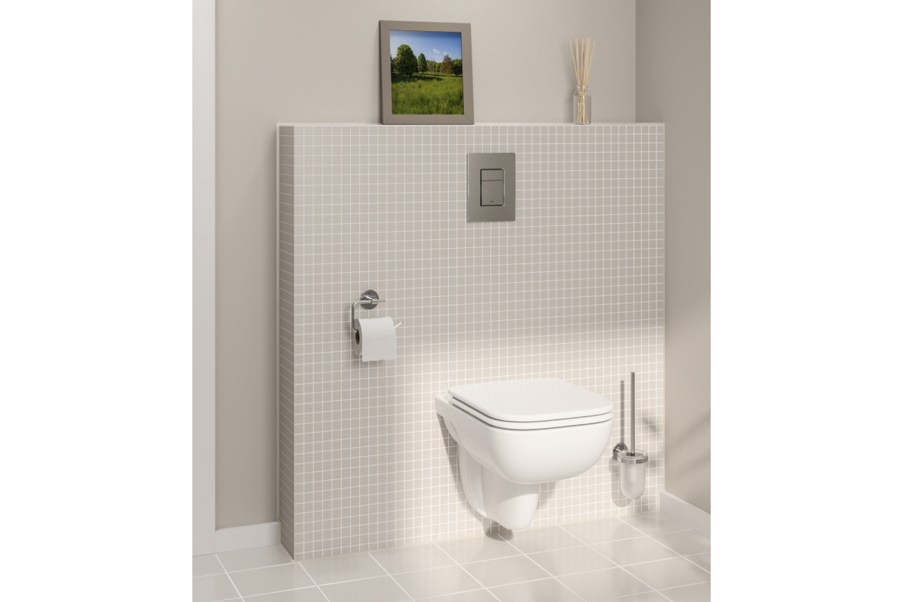 Унитаз подвесной безободковый GROHE Bau Edge, альпин-белый (39809000)