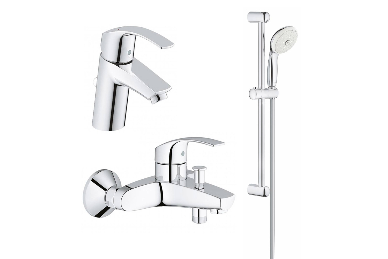 Готовый комплект для ванной комнаты GROHE Eurosmart, хром (NB0042)