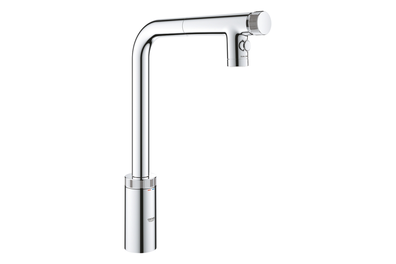 Смеситель для кухни GROHE Minta SmartControl с вытяжным изливом 2jet, хром (31889000)