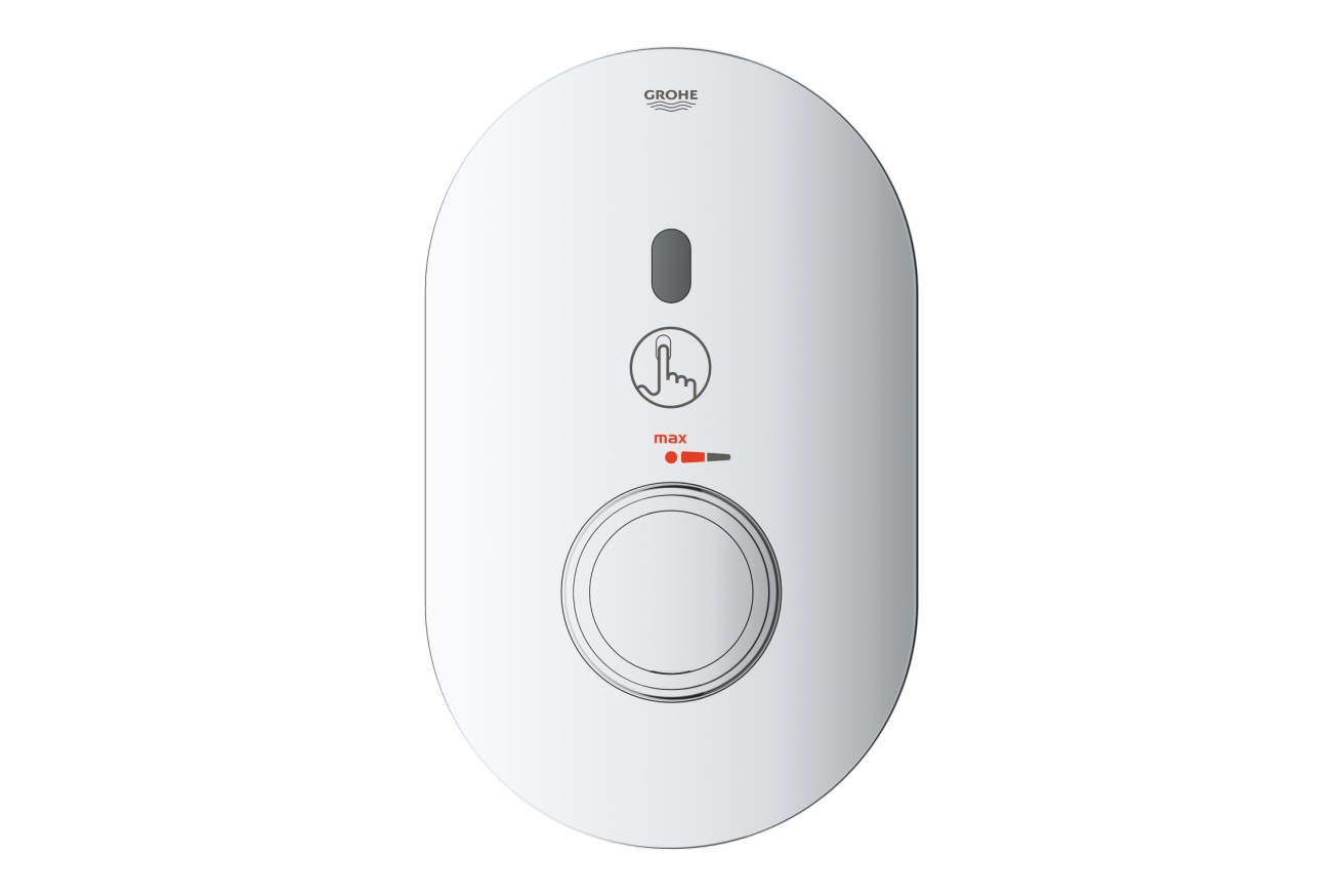 Внешняя часть термостата для душа GROHE Eurosmart Cosmopolitan E инфракрасный, хром (36456000-DP) ПОВРЕЖДЕНА УПАКОВКА