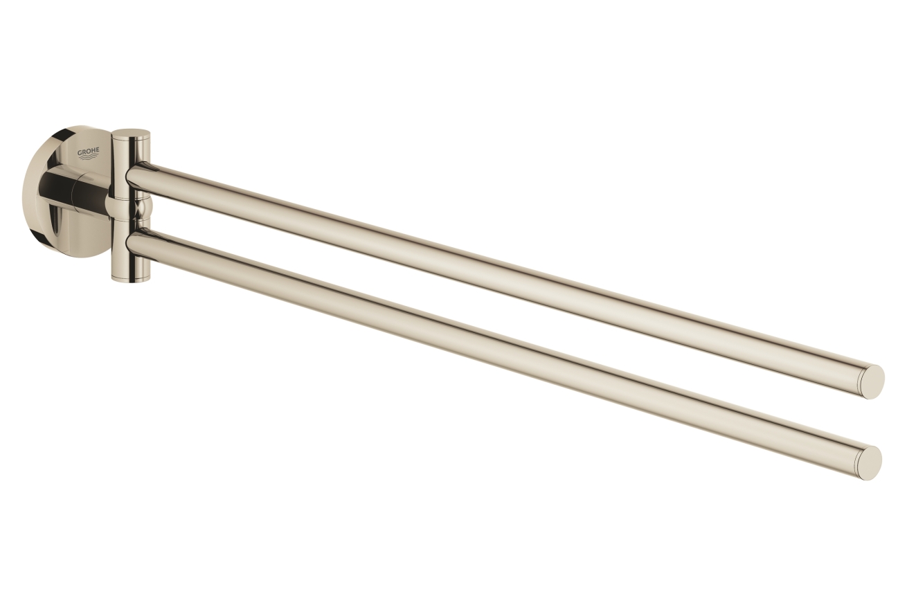 Держатель для полотенца GROHE Essentials двойной, поворотный, никель глянец (40371BE1)