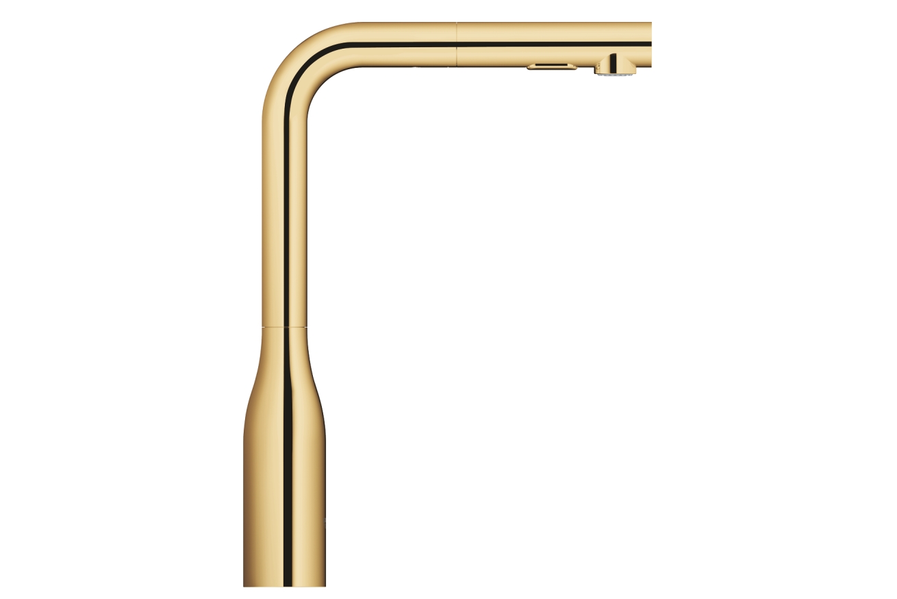 Смеситель для кухни GROHE Essence с вытяжным изливом 2jet, холодный рассвет матовый (30504GN0)