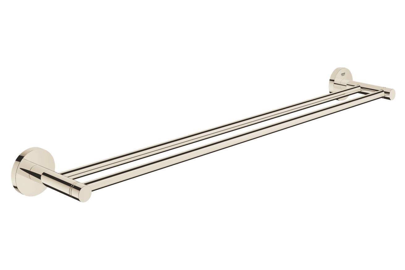 Держатель для полотенца GROHE Essentials 600 мм, двойной, никель глянец (40802BE1)