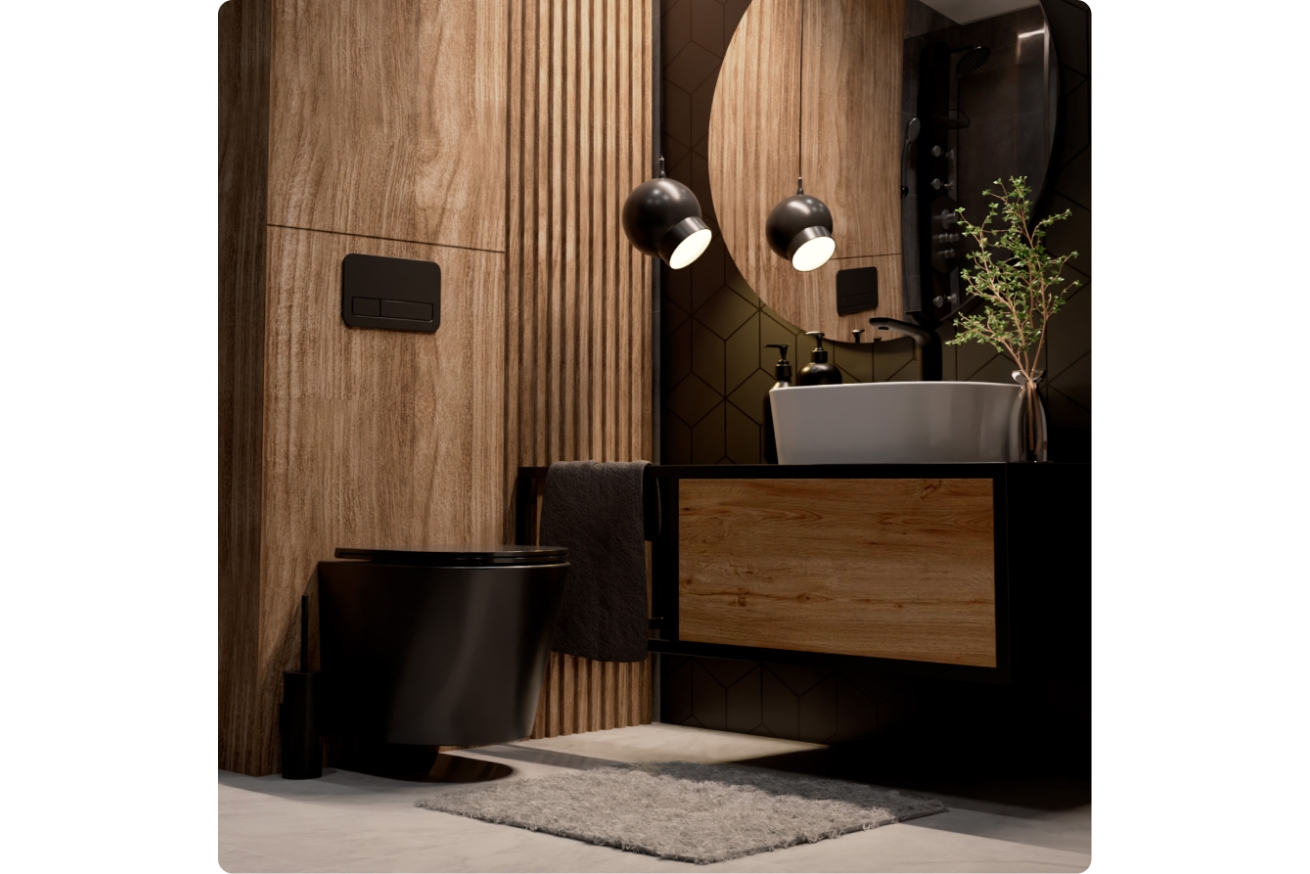 Комплект инсталляции GROHE Rapid SL 38775001 с унитазом AQUAme AQM2001MB и сиденьем с микролифтом (NW0306)