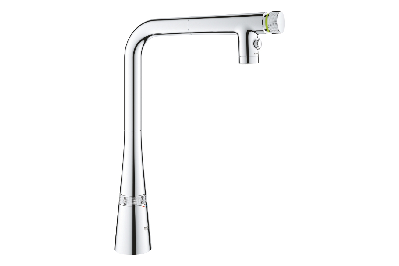 Смеситель для кухни GROHE Zedra SmartControl с вытяжным изливом 2jet, хром (31886000)