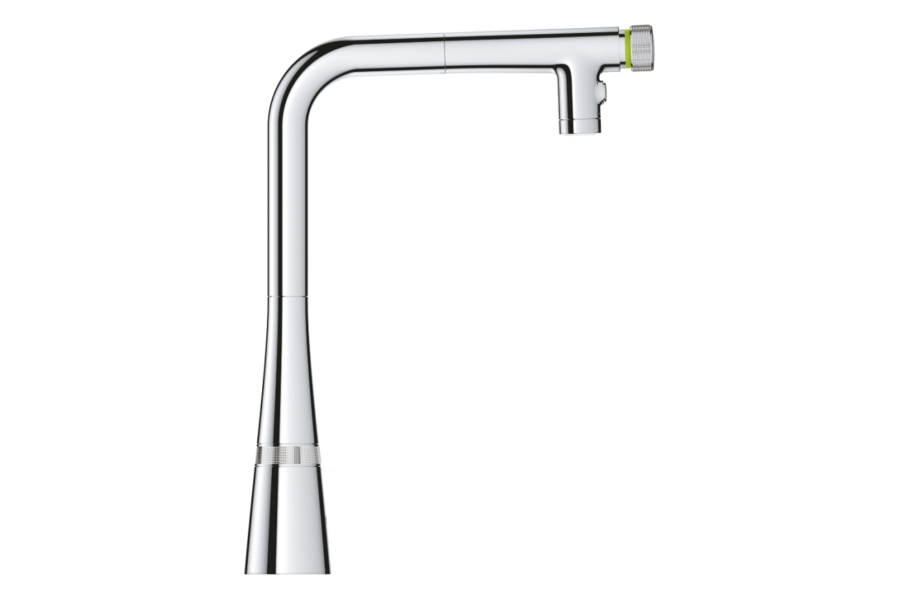 Смеситель для кухни GROHE Zedra SmartControl с вытяжным изливом 2jet, хром (31886000)