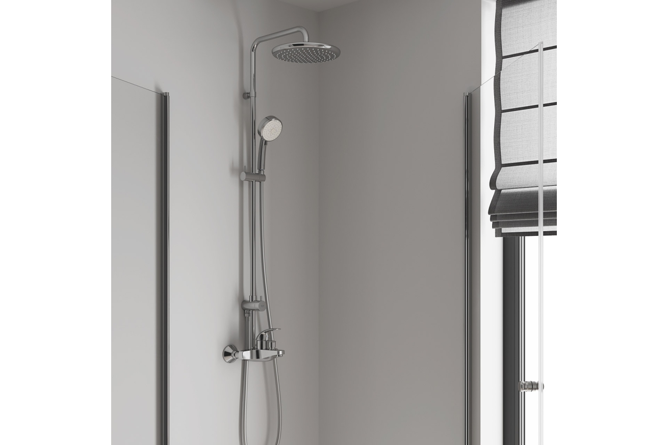 Душевая система GROHE Tempesta Cosmopolitan 250 со смесителем для ванны, хром (26674000)