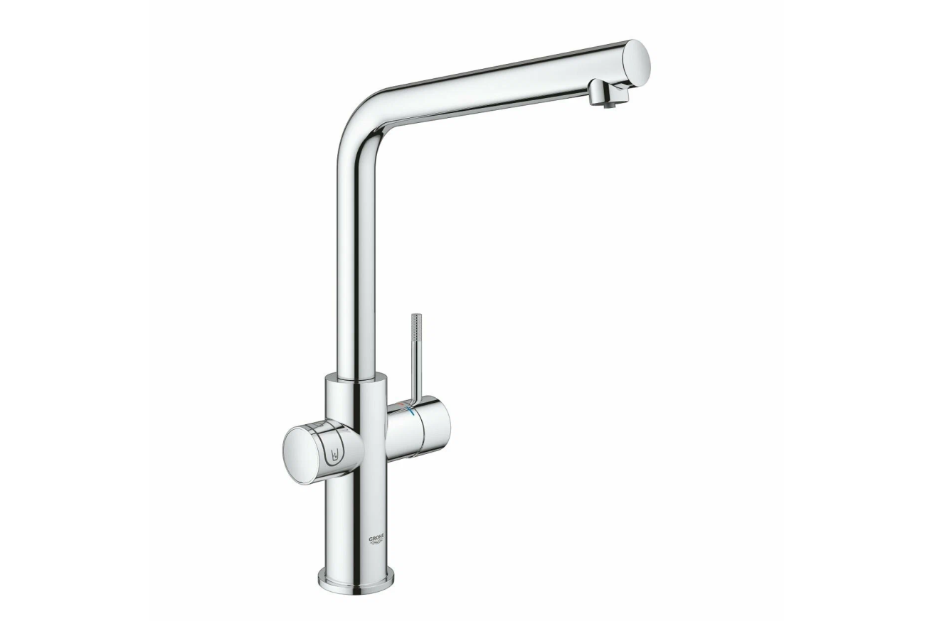 Смеситель для кухни GROHE Blue Home с системой фильтрации, охлаждения и газирования воды, Wi-Fi, хром (31454001)