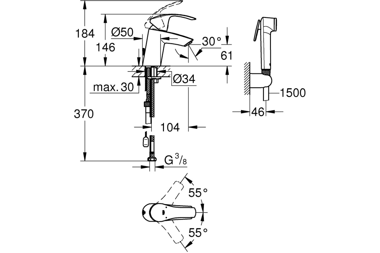 Набор для санузла GROHE Euro Ceramic (NC0002)