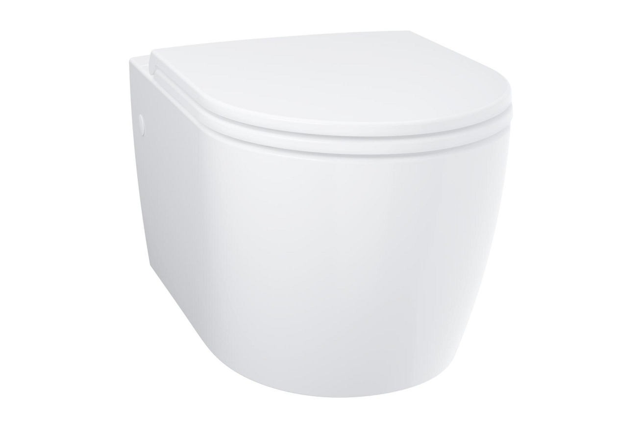 Подвесной унитаз GROHE Bau Ceramic с сиденьем с микролифтом, альпин-белый (103860SH00)