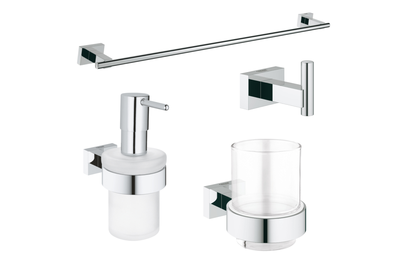 Набор аксессуаров GROHE Essentials Cube, хром (NA0014)
