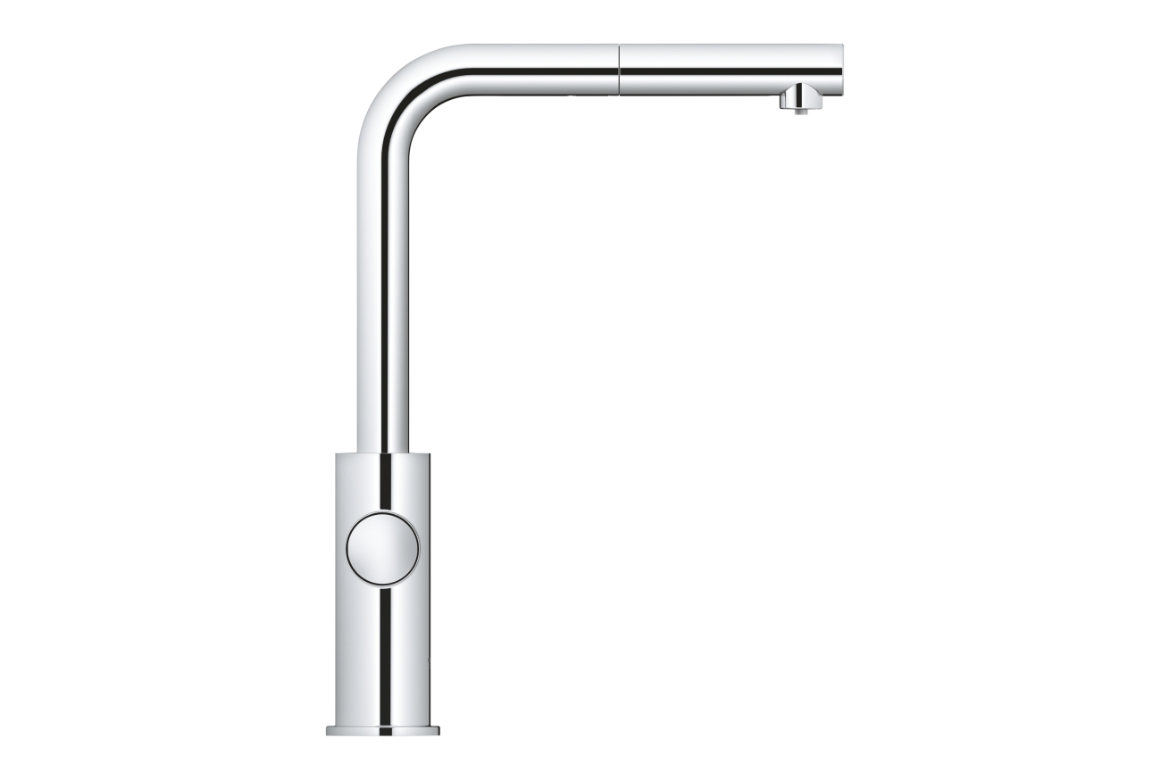 Смеситель для кухонной мойки GROHE Blue Home с системой фильтрации, охлаждения и газирования воды, Wi-Fi, хром (31539000)