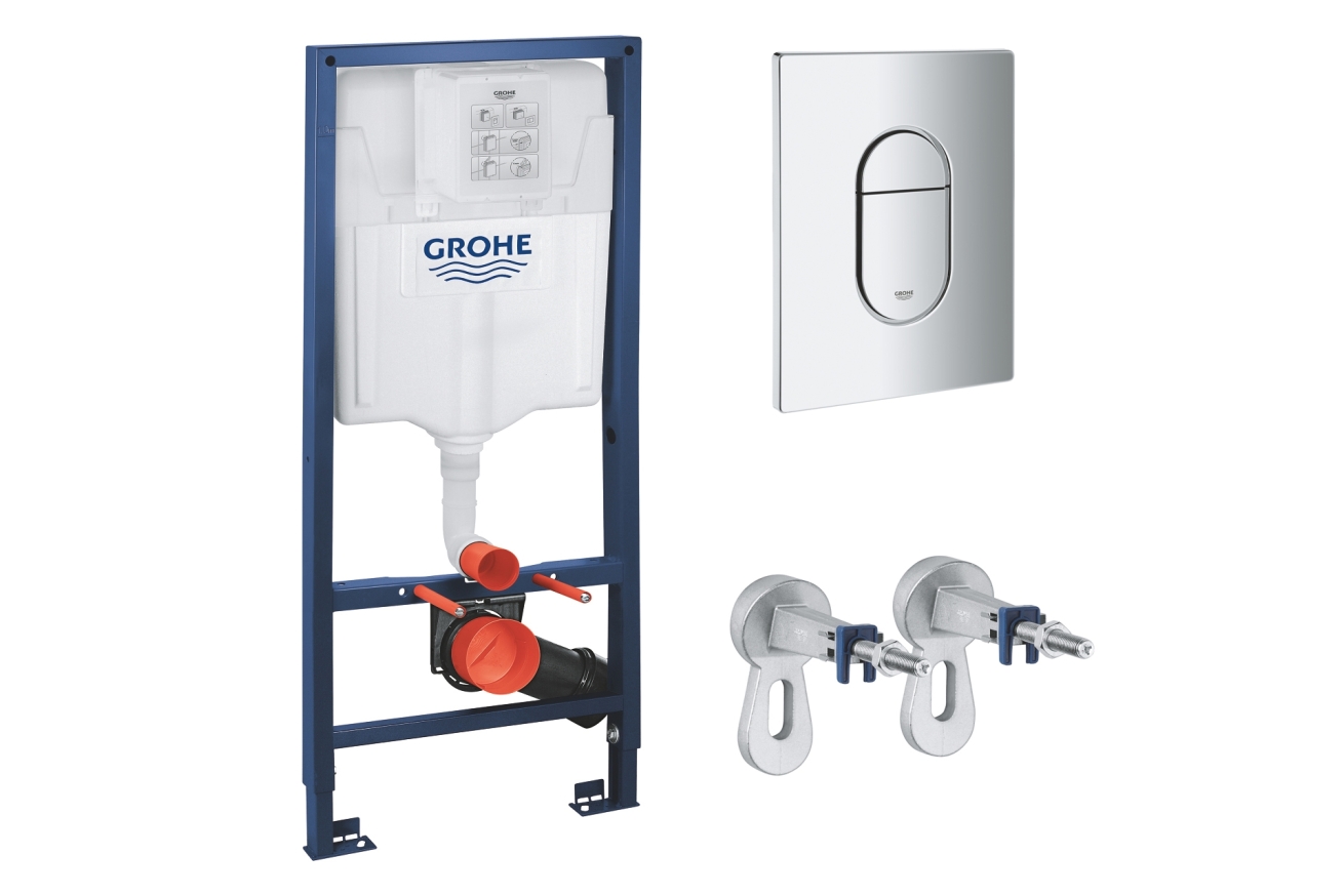 Комплект инсталляции GROHE Rapid SL NW0145/S с унитазом AQUAme AQM2011 и сиденьем с микролифтом (NW0278)