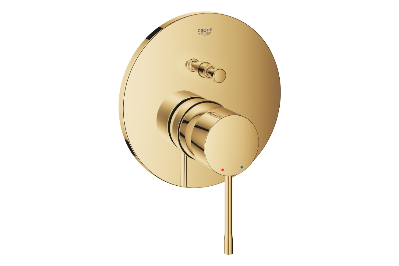 Внешняя часть смесителя для ванны GROHE Essence на 2 потребителя, холодный рассвет глянец (24167GL1)