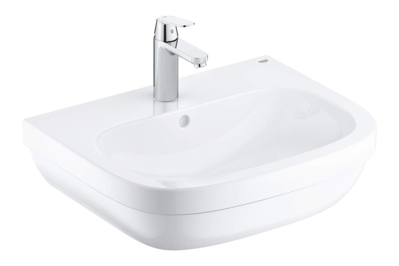 Набор для ванной GROHE Euro, раковина 60 + смеситель Eurosmart Cosmopolitan (39642000)