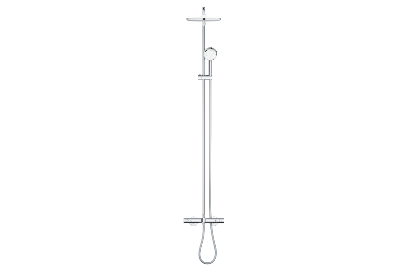 Душевая система GROHE Tempesta Cosmopolitan System 250 с термостатом для ванны, хром (26672000)