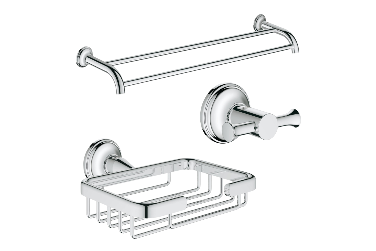 Набор аксессуаров GROHE Essentials Authentic, хром (NA0015)