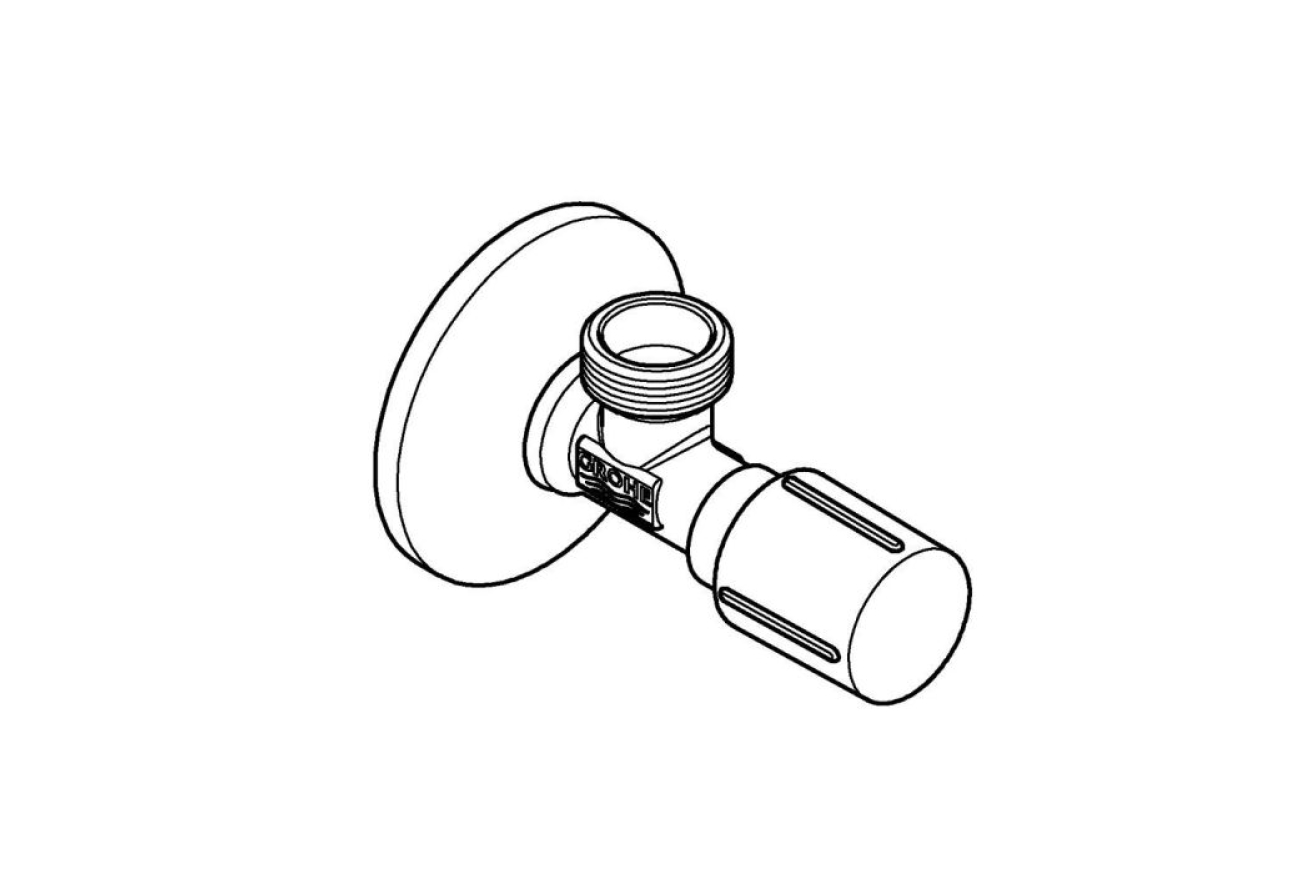 Угловой вентиль 1/2" GROHE, холодный рассвет матовый (22041GN0)