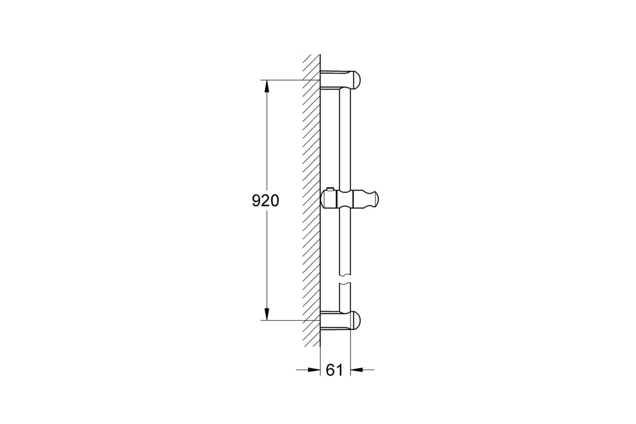 Душевая штанга GROHE New Tempesta 900 мм, хром (27524000)