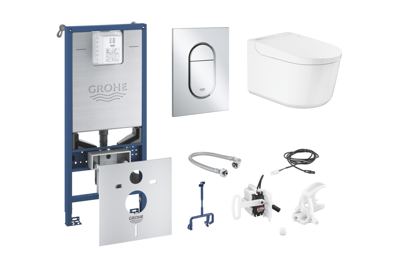 Комплект инсталляции GROHE Rapid SLX 3 в 1 с унитазом Sensia Pro Smart Toilet (NW0125)
