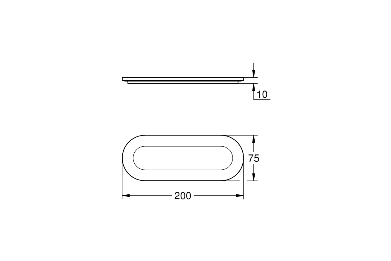 Мыльница GROHE Selection, без держателя (41036000)