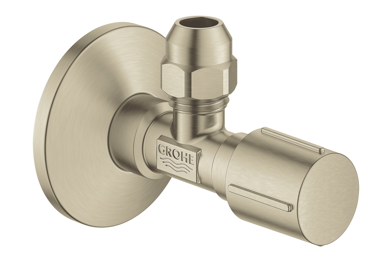 Вентиль угловой GROHE 1/2 дюйма-3/8 дюйма, 1 шт, никель матовый (22037EN0)
