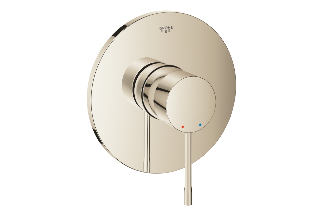 Внешняя часть смесителя для душа GROHE Essence скрытого монтажа, круглая, никель глянец (24168BE1)
